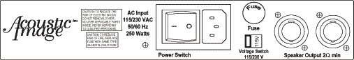 Power and speaker panel